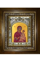Икона Божьей Матери Хлебная (Хлебенная), 14x18 см, в деревянном киоте 20х24 см, арт вк-5207