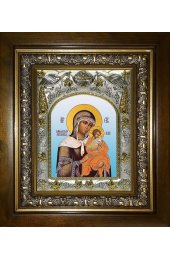 Икона Божья Матерь Цареградская, 14x18 см, в деревянном киоте 20х24 см, арт вк-5210