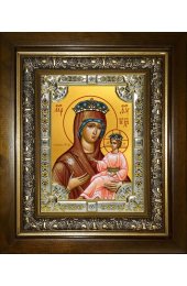 Икона Божья Матерь Всеблаженная, 18x24 см, со стразами, в деревянном киоте, арт вк-5227