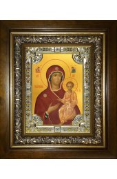 Икона Божья Матерь Одигитрия, 18x24 см, со стразами, в деревянном киоте, арт вк-5245