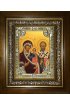 Икона Божьей Матери Оковецкая (Ржевская), 18x24 см, со стразами, в деревянном киоте, арт вк-5246