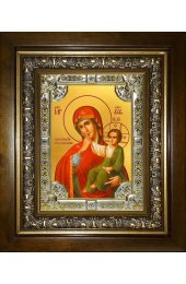 Икона Божья Матерь Отрада и Утешение, 18x24 см, со стразами, в деревянном киоте, арт вк-5248