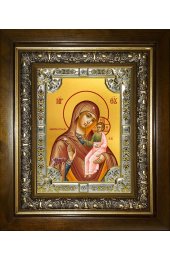 Икона Божья Матерь Седмиезерская, 18x24 см, со стразами, в деревянном киоте, арт вк-5255