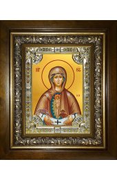 Икона Божьей Матери Слово плоть бысть, 18x24 см, со стразами, в деревянном киоте, арт вк-5261