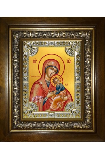 Икона Божья Матерь Страстная, 18x24 см, со стразами, в деревянном киоте, арт вк-5266