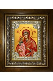 Икона Божья Матерь Троеручица, 18x24 см, со стразами, в деревянном киоте, арт вк-5271