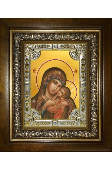 Икона Божья Матерь Умиление, 18x24 см, со стразами, в деревянном киоте, арт вк-5274