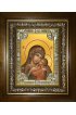 Икона Божья Матерь Умиление, 18x24 см, со стразами, в деревянном киоте, арт вк-5274