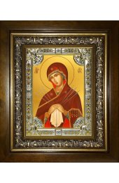Икона Божья Матерь Умягчение злых сердец, 18x24 см, со стразами, в деревянном киоте, арт вк-5276
