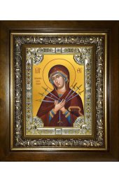 Икона Божья Матерь Умягчение злых сердец, 18x24 см, со стразами, в деревянном киоте, арт вк-5278