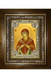 Икона Божья Матерь Умягчение злых сердец, 18x24 см, со стразами, в деревянном киоте, арт вк-5279