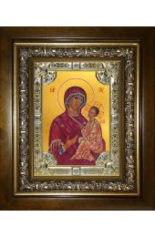 Икона Божьей Матери Хлебная (Хлебенная), 18x24 см, со стразами, в деревянном киоте, арт вк-5285
