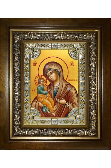 Икона Божьей Матери Холмская, 18x24 см, со стразами, в деревянном киоте, арт вк-5286