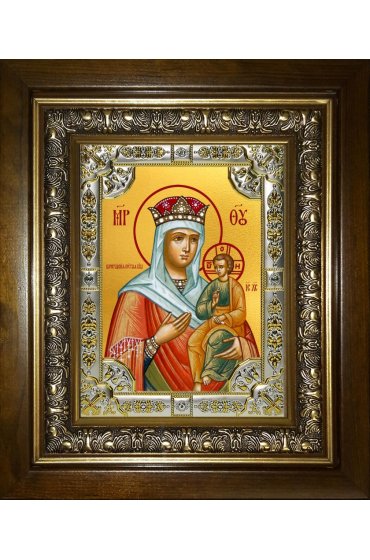 Икона Божья Матерь Цареградская, 18x24 см, со стразами, в деревянном киоте, арт вк-5287