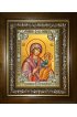 Икона Божья Матерь Ченстоховская, 18x24 см, со стразами, в деревянном киоте, арт вк-5291