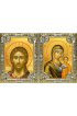 Икона Складень Спаситель Божья Матерь Казанская, серебро 18 х 24 со стразами, арт вк-5349-5061 Икона Складень Спаситель Божья Матерь Казанская, серебро 18 х 24 со стразами, арт вк-5349-5061