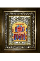 Икона Молитва Задержания, 14x18 см, в деревянном киоте 20х24 см, арт вк-5408