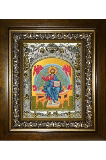 Икона Спас в Силах, 14x18 см, в деревянном киоте 20х24 см, арт вк-5414
