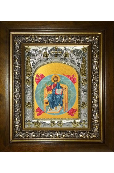 Икона Спас в Силах, 14x18 см, в деревянном киоте 20х24 см, арт вк-5416