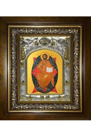 Икона Спас в Силах, 14x18 см, в деревянном киоте 20х24 см, арт вк-5417