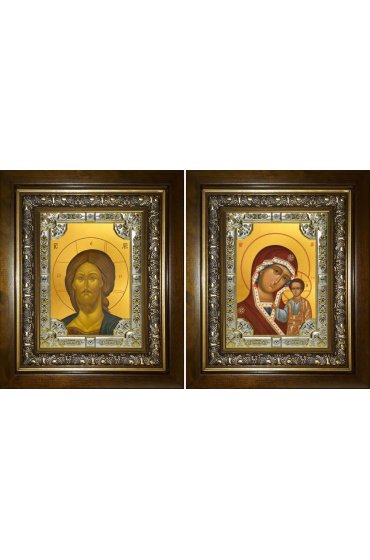 Икона Складень Спаситель Божья Матерь Казанская, 18x24 см, со стразами, в деревянном киоте, арт вк-5441-3205 Икона Складень Спаситель Божья Матерь Казанская, 18x24 см, со стразами, в деревянном киоте, арт вк-5441-3205