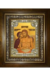Икона Не Рыдай Мене Мати, 18x24 см, со стразами, в деревянном киоте, арт вк-5449