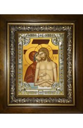 Икона Не Рыдай Мене Мати, 18x24 см, со стразами, в деревянном киоте, арт вк-5450
