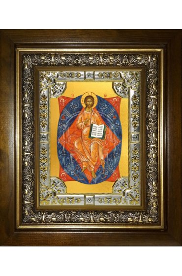 Икона Спас в Силах, 18x24 см, со стразами, в деревянном киоте, арт вк-5452