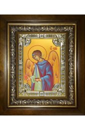 Икона Архангел Уриил, 18x24 см, со стразами, в деревянном киоте, арт вк-5499
