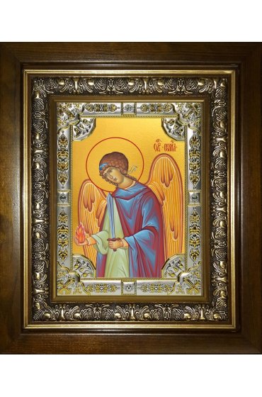 Икона Архангел Уриил, 18x24 см, со стразами, в деревянном киоте, арт вк-5499
