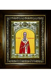 Икона Максим Патриарх Константинопольский, 14x18 см, в деревянном киоте 20х24 см, арт вк-5517