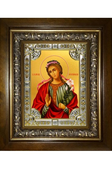 Икона Мирослава Константинопольская, 18x24 см, со стразами, в деревянном киоте, арт вк-5523