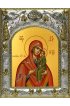 Икона Божья Матерь Домницкая, 14x18 в серебряном окладе, арт вк-5534