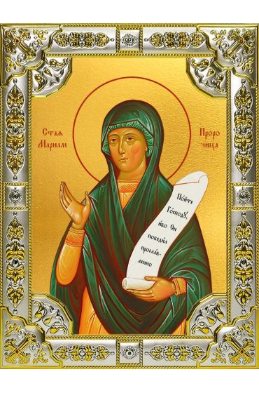 Икона Мариам пророчица 18 х 24 со стразами, арт вк-5558