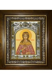 Икона Акилина Дева, 14x18 см, в деревянном киоте 20х24 см, арт вк-5559