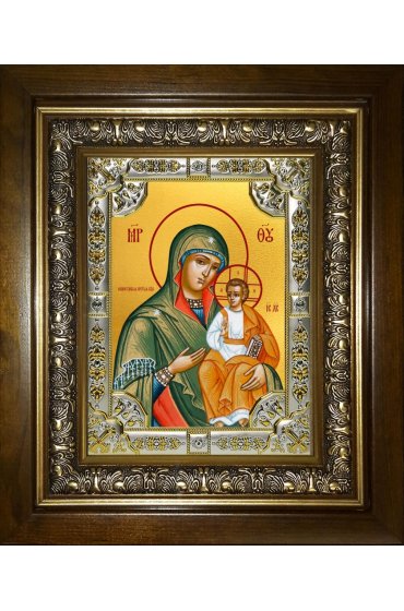 Икона Божья Матерь Милостивая, 18x24 см, со стразами, в деревянном киоте, арт вк-5567