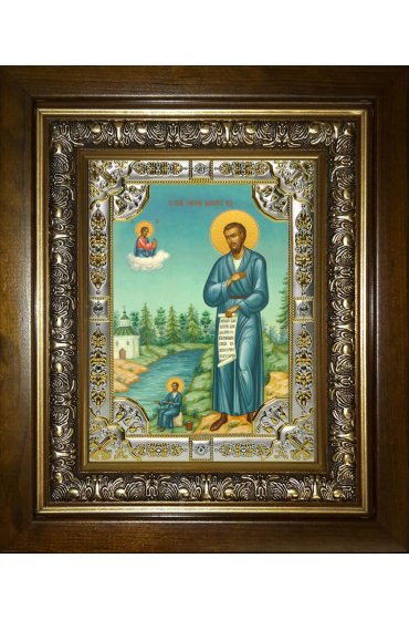 Икона Симеон Верхотурский, 18x24 см, со стразами, в деревянном киоте, арт вк-5576