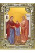 Икона Иоаким и Анна 18 х 24 со стразами, арт вк-5588