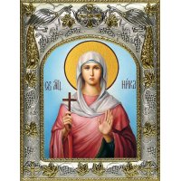 Икона Виктория (Ника) Кордувийская 14x18 в серебряном окладе, арт вк-5612