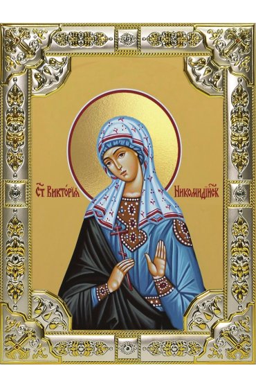 Икона Виктория Никомидийская 18 х 24 со стразами, арт вк-5634