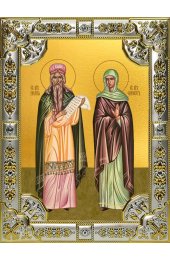 Икона Захария и Елисавета праведные 18 х 24 со стразами, арт вк-5652