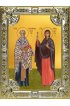 Икона Киприан и Иустина мученики 18 х 24 со стразами, арт вк-5653
