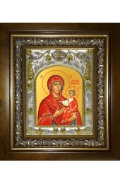 Икона Божья Матерь Дарование молитвы, 14x18 см, в деревянном киоте 20х24 см, арт вк-5664