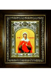 Икона Василисса Коринфская, 14x18 см, в деревянном киоте 20х24 см, арт вк-5665