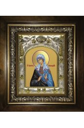 Икона Виктория Никомидийская, 14x18 см, в деревянном киоте 20х24 см, арт вк-5666