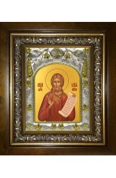 Икона Илия (Илья) Египетский, 14x18 см, в деревянном киоте 20х24 см, арт вк-5673