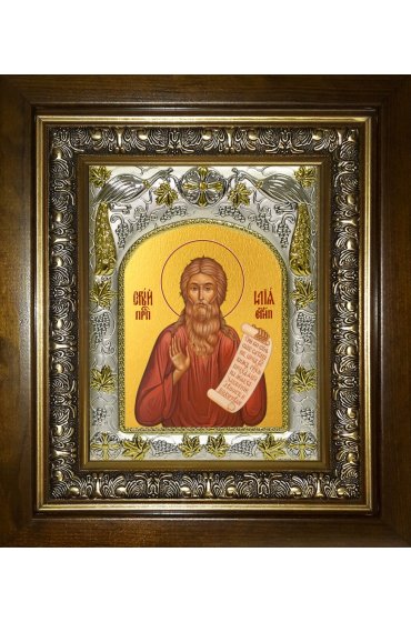 Икона Илия (Илья) Египетский, 14x18 см, в деревянном киоте 20х24 см, арт вк-5673