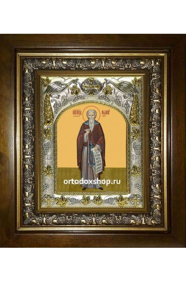 Икона Иоанн (Иван) Рыльский, 14x18 см, в деревянном киоте 20х24 см, арт вк-5680
