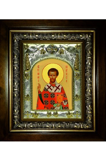 Икона Тимофей Прусский, 14x18 см, в деревянном киоте 20х24 см, арт вк-5683