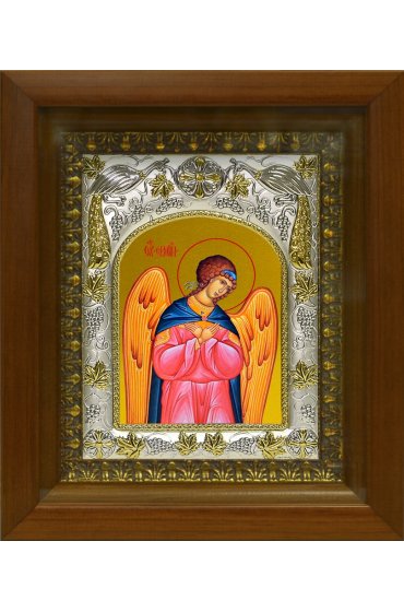 Икона Архангел Селафиил, 14x18 см, в деревянном киоте 20х24 см, арт вк-5698